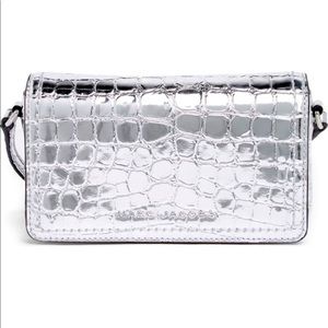 Marc Jacobs croc embossed mini crossbody